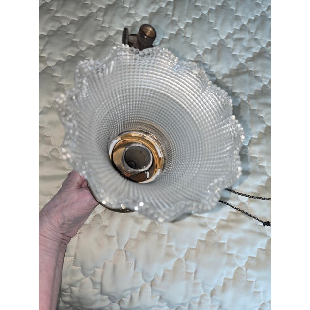 Traditional Antique Gas Wall Lamp For Sale - Image 3 of 7