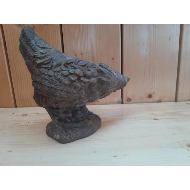 Decorative Cast Iron Garden Chicken For Sale - Image 3 of 7