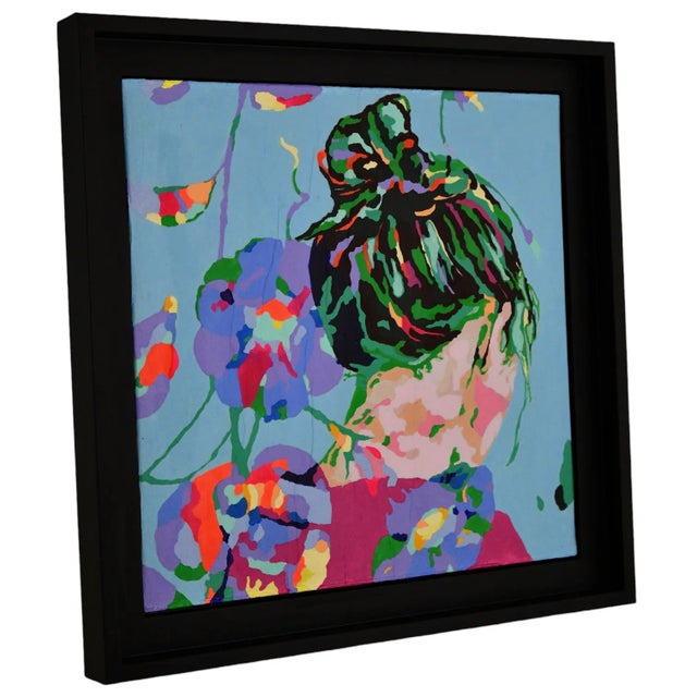 Pair of paintings violette & capucine by frédérique tristant. mixed media on canvas. France 2024. frédérique tristant is a...