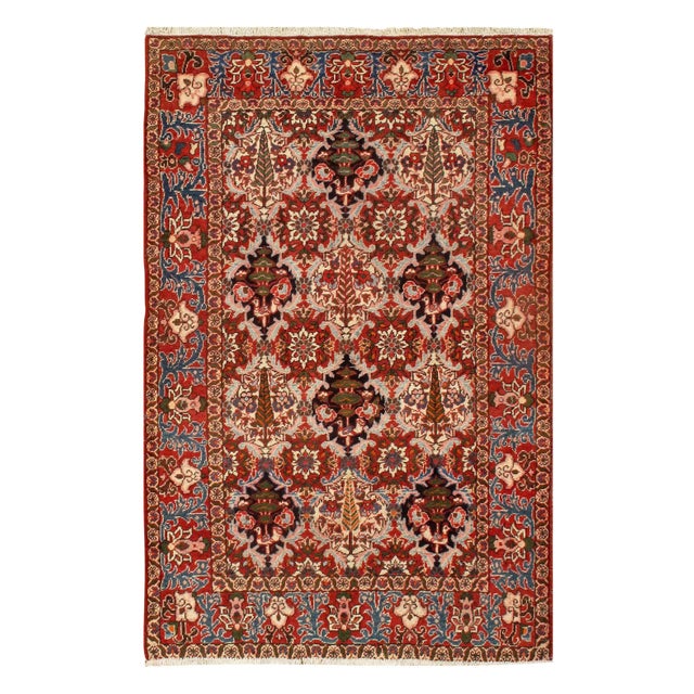Traditional Pasargad Multi Color Persian Bakhtiari Rug- 4'6'' X 7' For Sale - Image 3 of 3