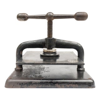 Late 19th Century Bookbinding Press, France, 1890s For Sale