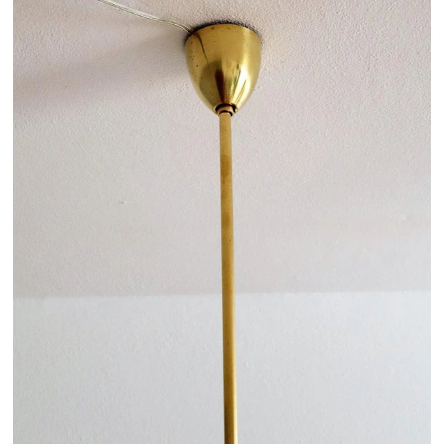 Mid-Century Italian Brass Pendant Lamp in Minimalist Style, 1950s For Sale - Image 13 of 16