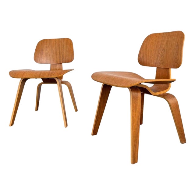 Birch Ply DCW Chairs by Eames for Herman Miller For Sale