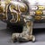 Late 19th Century Late 19th Century Gilt Bronze Mythical Beast Figurine, Gold and Silver Inlay For Sale - Image 5 of 12