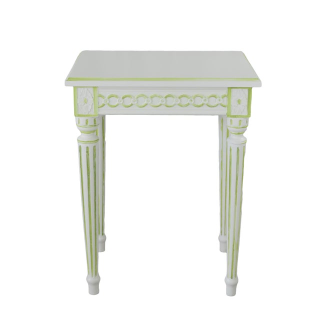 Gustavian (Swedish) Hand-Carved Gustavian Side Table For Sale - Image 3 of 8