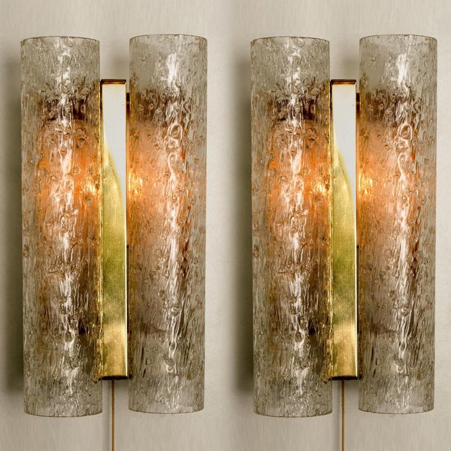 Doria Wall Lamps in Brass and Glass, 1960s, Set of 3 For Sale - Image 4 of 15