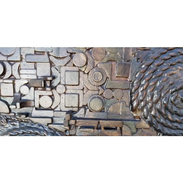 Wood Shuko Kobayashi Mid-Century Modern Brutalist Wall Art For Sale - Image 7 of 11