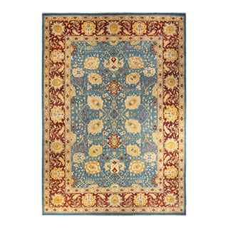 Eclectic, One-of-a-Kind Hand-Knotted Area Rug - Blue, 12' 1" x 17' 3" For Sale