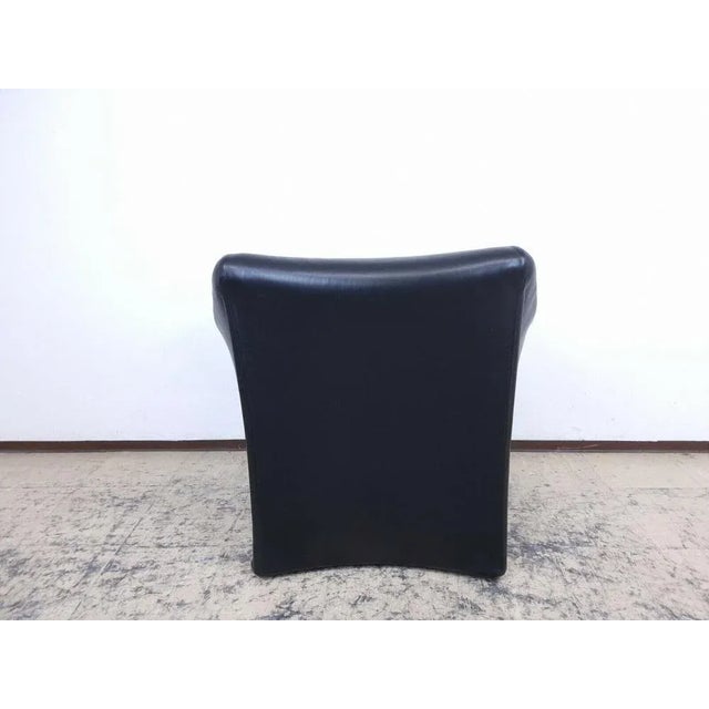 Modern Black Leather Armchair by Mario Bellini for Cassina For Sale - Image 3 of 13