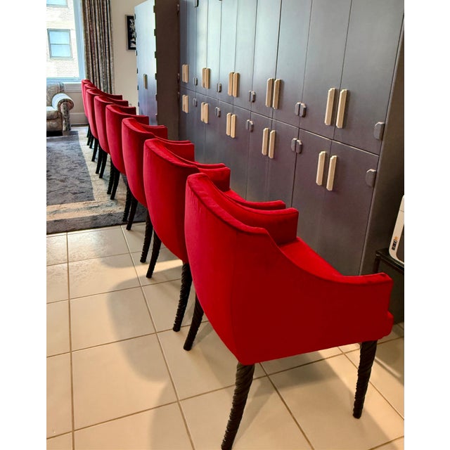 Baker Furniture Narwhal Chairs – Set of Eight For Sale - Image 14 of 15