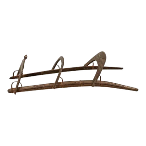 Wood and Brass Antique 19th Century Middle Eastern Camel Seat Saddle
