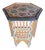 Salmon Color Hexagonal Hand-Painted Table For Sale