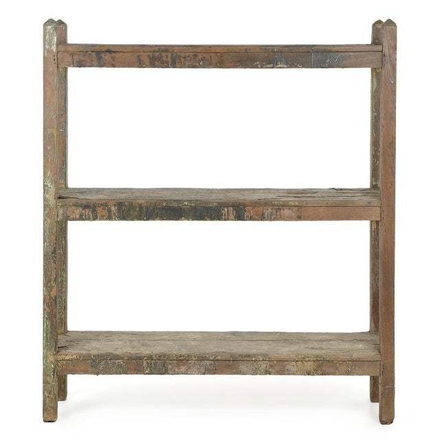 Shelf on Patinated Wooden Legs For Sale - Image 4 of 7