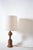 Rattan skin baluster table lamp, 1970s. Height: 42 cm - 16.54 in Diameter: 15 cm - 5.91 in Height with lampshade: 78 cm -...