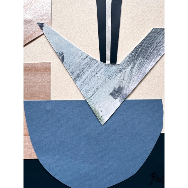 2020s "Rhythm Replaces Reason 1" Original Mixed-Media Collage on Paper by Zac Woodiel For Sale - Image 5 of 8