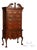 American Drew Traditional Chippendale Style Mahogany Highboy Chest on Chest Tall Dresser For Sale