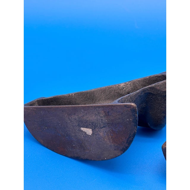 Traditional Antique Vintage Pair Black Cast Iron Scottie Dog Bookends Scottish Terrier Book Ends For Sale - Image 3 of 7