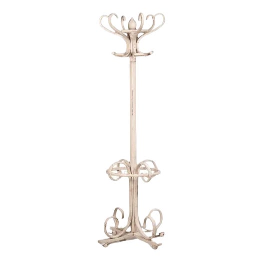 20th Century White Shabby Coat Rack from Thonet, 1920s For Sale