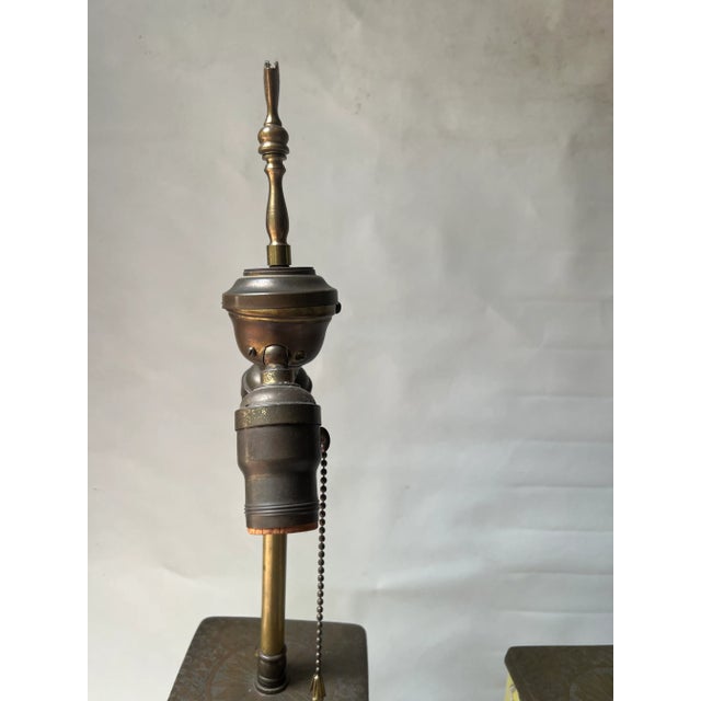 Pair Early 20th Century Chinese Yellow Enameled Porcelain Vases Mounted as Lamps, Brass Mounts For Sale - Image 4 of 13