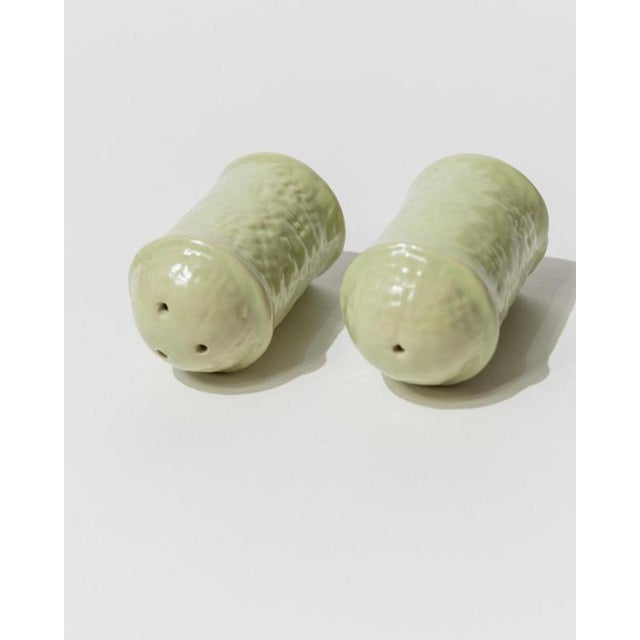 Vintage Salt and Pepper Shakers in Mint Ceramic, 1970s, Set of 2 For Sale - Image 6 of 11