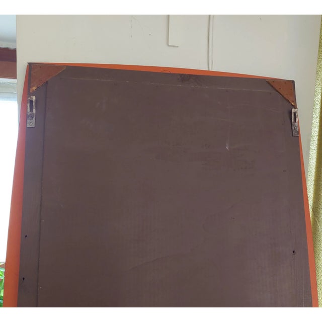 Italian Rectangular Blue Crystal Glass Mirror attributed to Fontana Arte, 1960s For Sale - Image 9 of 10