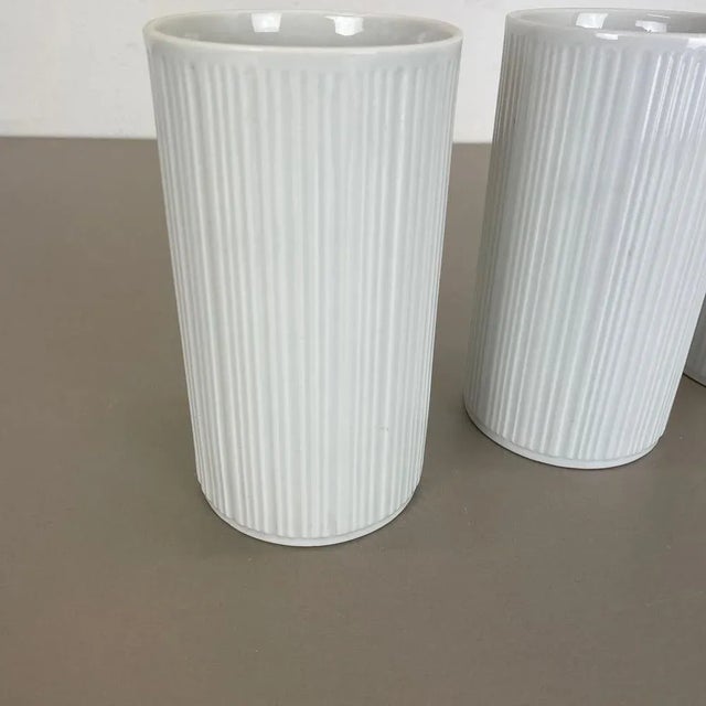 1970s Op Art Porcelain Vases from Melitta All, Germany, 1970s, Set of 3 For Sale - Image 5 of 16
