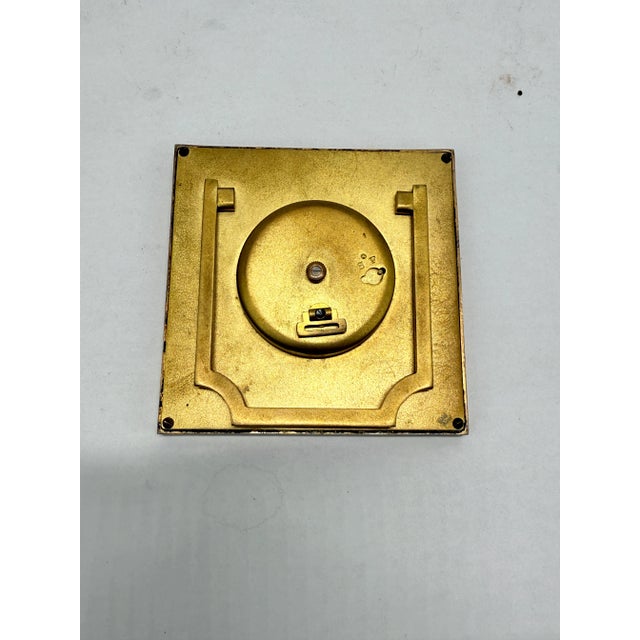 Swiss Art Deco Enamel-Border 8-Day Desk Clock, C. 1925–1935 *Luminescence* For Sale In Providence - Image 6 of 11