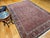Vintage Persian Bidjar Rug, Hand-Knotted Wool, Allover Herati Geometric Pattern, Red & Navy, 7x10 For Sale - Image 9 of 18