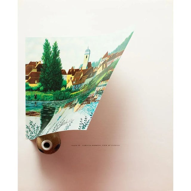 1950s After Camille Bombois "View of Clerval", First Edition Swiss Full-Color Print For Sale - Image 4 of 9