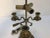 French Antique Brass Candelabra Converted Into a Table Lamp For Sale - Image 4 of 9