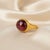 Red Garnet Cabochon Ring, Size 6.75 For Sale - Image 6 of 6
