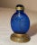 Chinese Antique Chinese Etched Cobalt Glass Chased Bronze Striker Lighter Snuff Bottle For Sale - Image 3 of 11