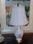 Ceramic Vintage German Dresden Style Porcelain Urn Table Lamp For Sale - Image 7 of 7