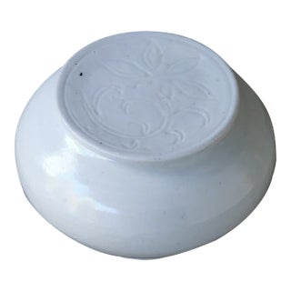 Handmade Japanese White Porcelain Lotus Flower Lidded Container From Rw Guild by Tomoko Sakai For Sale