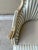 Ivory Vintage French Louis XV Style Striped Silk Bergère Chair With Matching Pillow For Sale - Image 8 of 16