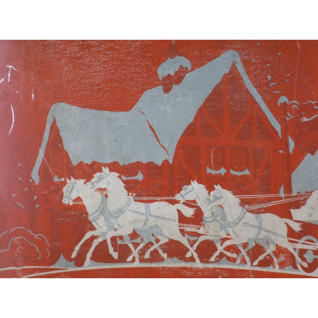 Tin / Box Nabisco Cookies or Crackers Metal Vintage Xmiss Horse Carriage For Sale - Image 11 of 16