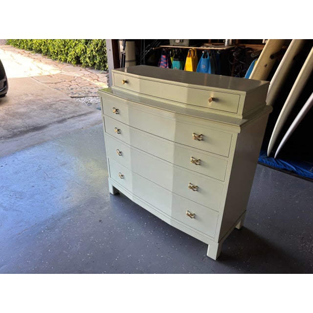 Oomph Manhattan Chest With Dividend - Oceanfront & Brass For Sale - Image 10 of 12