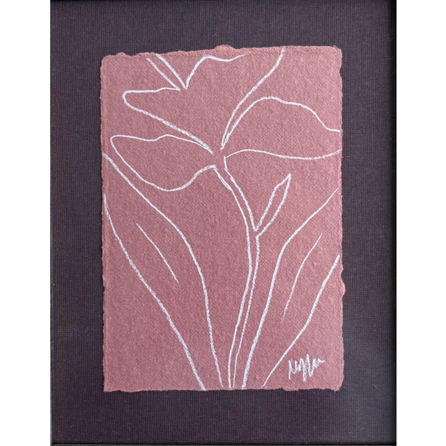 2020s 2025 Original Botanical Floral Sketch, Framed For Sale - Image 5 of 5