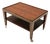Vintage Italian Walnut Coffee Table with Casters by Paolo Buffa, 1940s For Sale