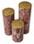1980s 3 Maitland-Smith Tessellated Rosso Levanto Marble & Brass Candle Columns, 1980 For Sale - Image 5 of 6