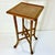 1950s Vintage Arts & Crafts Boho Chic Oak, Cane & Brass Stick & Ball Drinks Table For Sale - Image 11 of 13