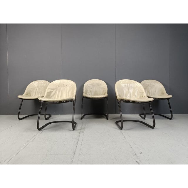 1970s Pascale Dining Chairs by Gastone Rinaldi, 1970s, Set of 5 For Sale - Image 5 of 12