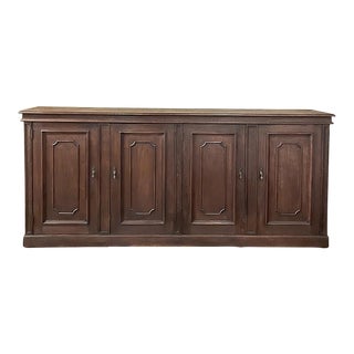 Rustic Antique Four Door Buffet ~ Credenza For Sale