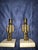 Vintage Decorative Metal Nutcracker Figurines Mounted on Marble Bases For Sale - Image 4 of 4