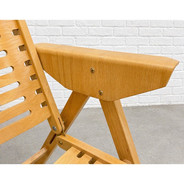 Pair of Mid Century Modern "Rex" Folding Lounge Chairs Designed by Niko Kralj, C. 1960's For Sale In New York - Image 6 of 13