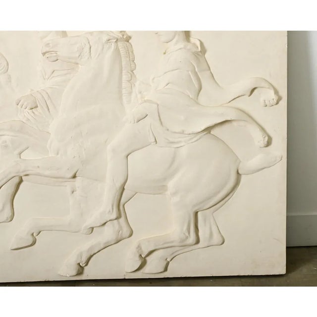 Mediterranean French Vintage Reproduction Parthenon Frieze Panel For Sale - Image 3 of 12