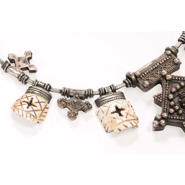 Early 21st Century Silver & Conus Shell Necklace For Sale - Image 5 of 12