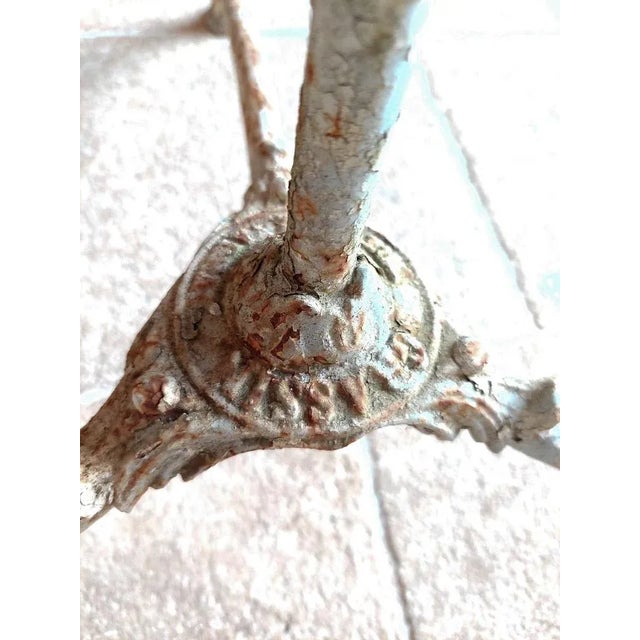 Antique Wrought Iron Garden Table, 1890s For Sale - Image 6 of 10