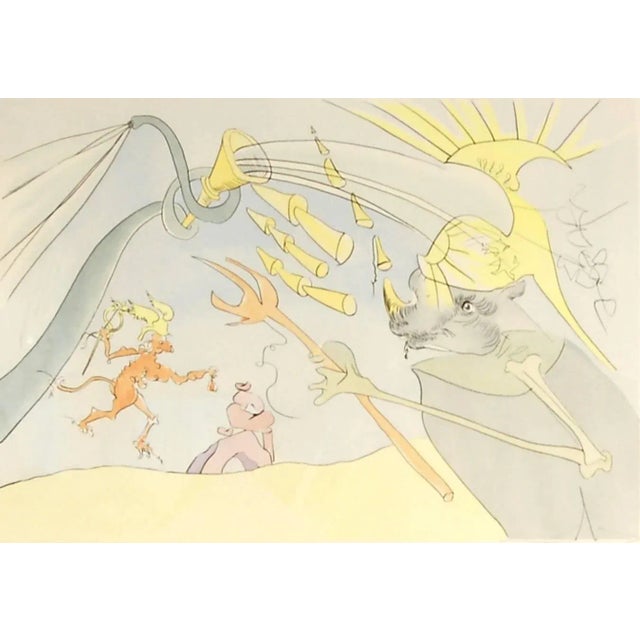 Artist: Salvador Dali (Spanish surrealist, 1904-1989) Title: l'Elephant Et Le Singe De Jupiter Year: 1976 Medium:...