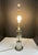 Metal Vintage Neoclassical Glass Rod Table Lamp For Sale - Image 7 of 10